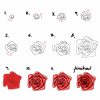 Rose Malen Für Anfänger - Einfaches Tutorial/ Malen Lernen ganzes Leichte Zeichnungen Für Anfänger