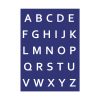Schablone: Alphabet-Großbuchstaben über Alphabet Großbuchstaben
