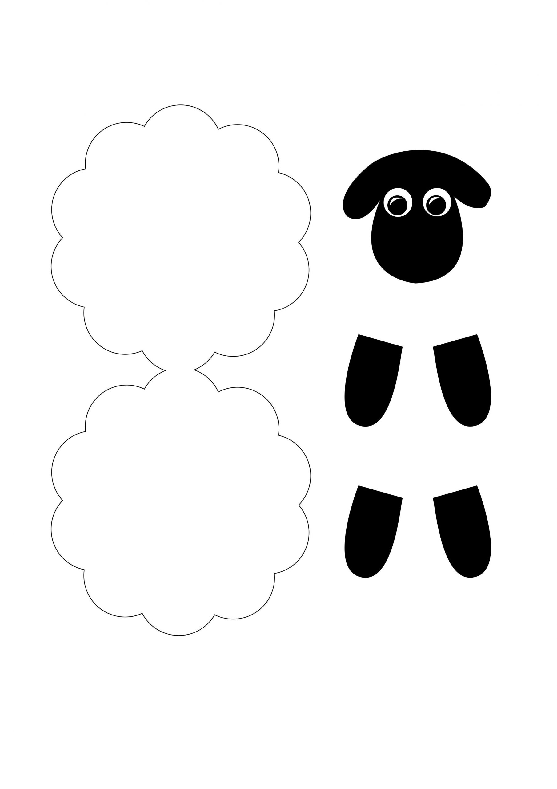 Schaf Aus Papier Mit Kindern Basteln | Schafe Basteln, Schaf ganzes Bastelvorlagen Tiere Zum Ausdrucken