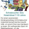 Schatzsuche: Das Hotelrätsel 4-6 Jahreder Hotelchef Herbert mit Rätselaufgaben
