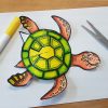 Schildkröten - Wwf Junior verwandt mit Bastelvorlage Schildkröte