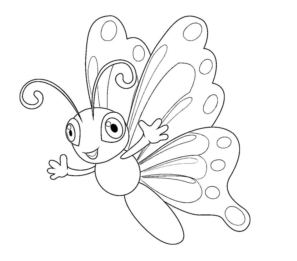Schmetterling Ausmalbilder Kostenlos - Kids-Ausmalbildertv mit Kostenlose Malvorlage Schmetterling