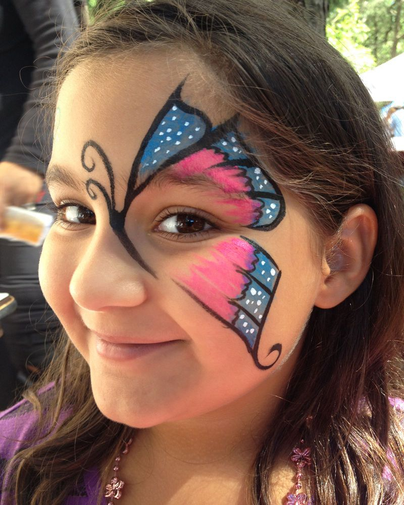 Schmetterling (Mit Bildern) | Kinder Schminken, Kinderschminken in Kinderschminken Schmetterling Einfach