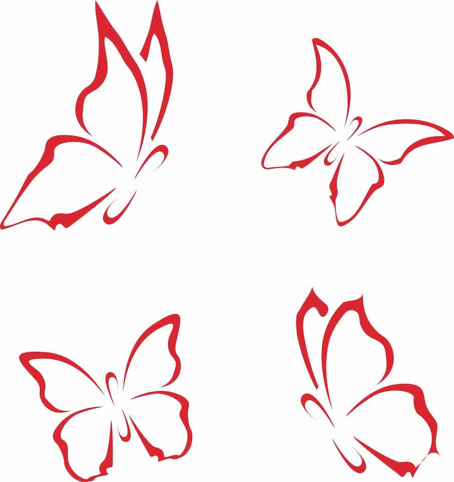 Schmetterling Vorlagen Zum Ausdrucken (Gratis) | Muster bestimmt für Schablonen Ausdrucken Vorlagen