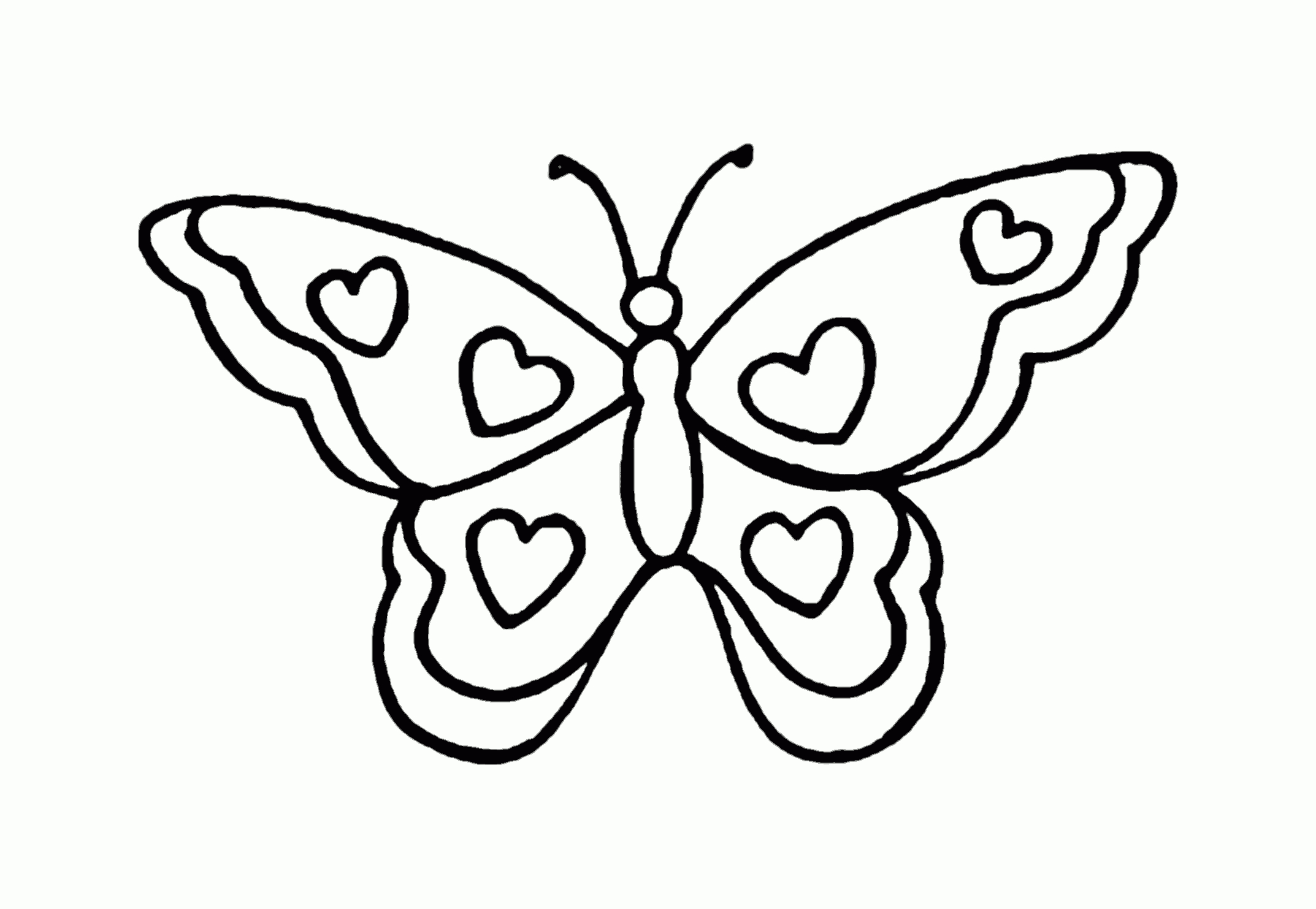 Schmetterlinge Ausmalbilder - Vorlagen365 - Kostenlose innen Malvorlage