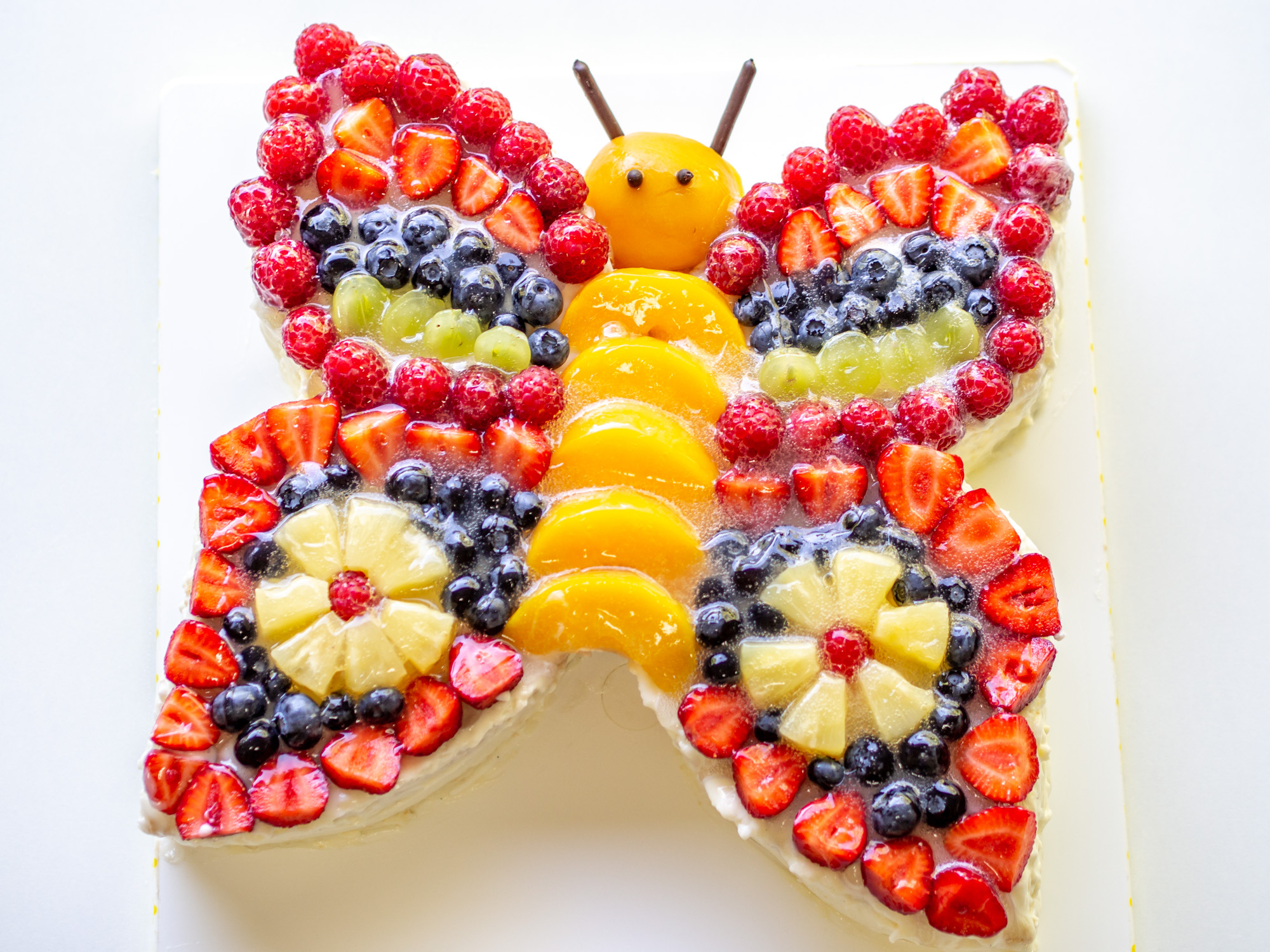 Schmetterlingstorte verwandt mit Obst Für Kindergeburtstag Im Kindergarten