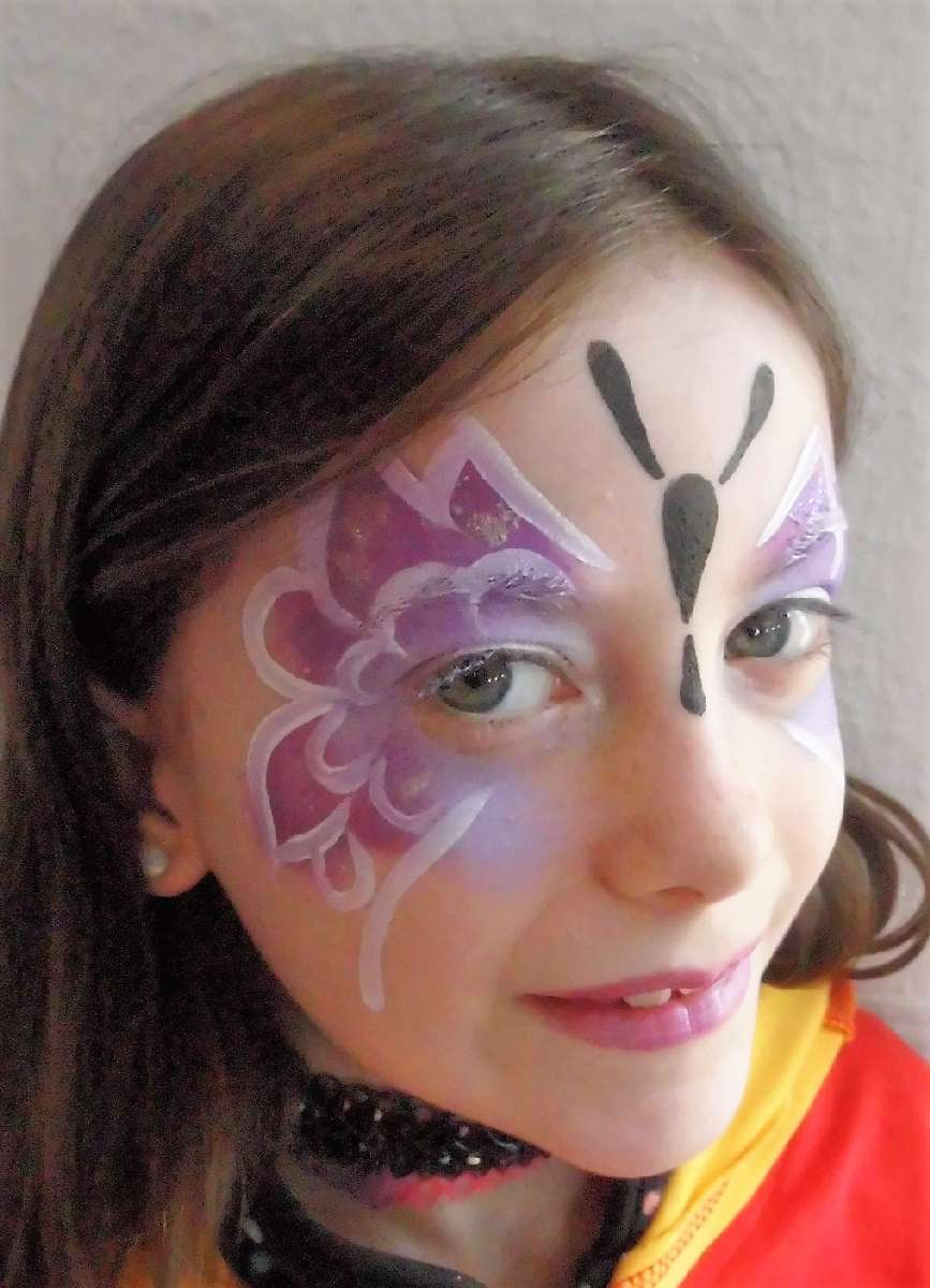 Schminkvorlage Für Schmetterling - Jubelkinder.de bei Kinderschminken Schmetterling Vorlagen Gratis