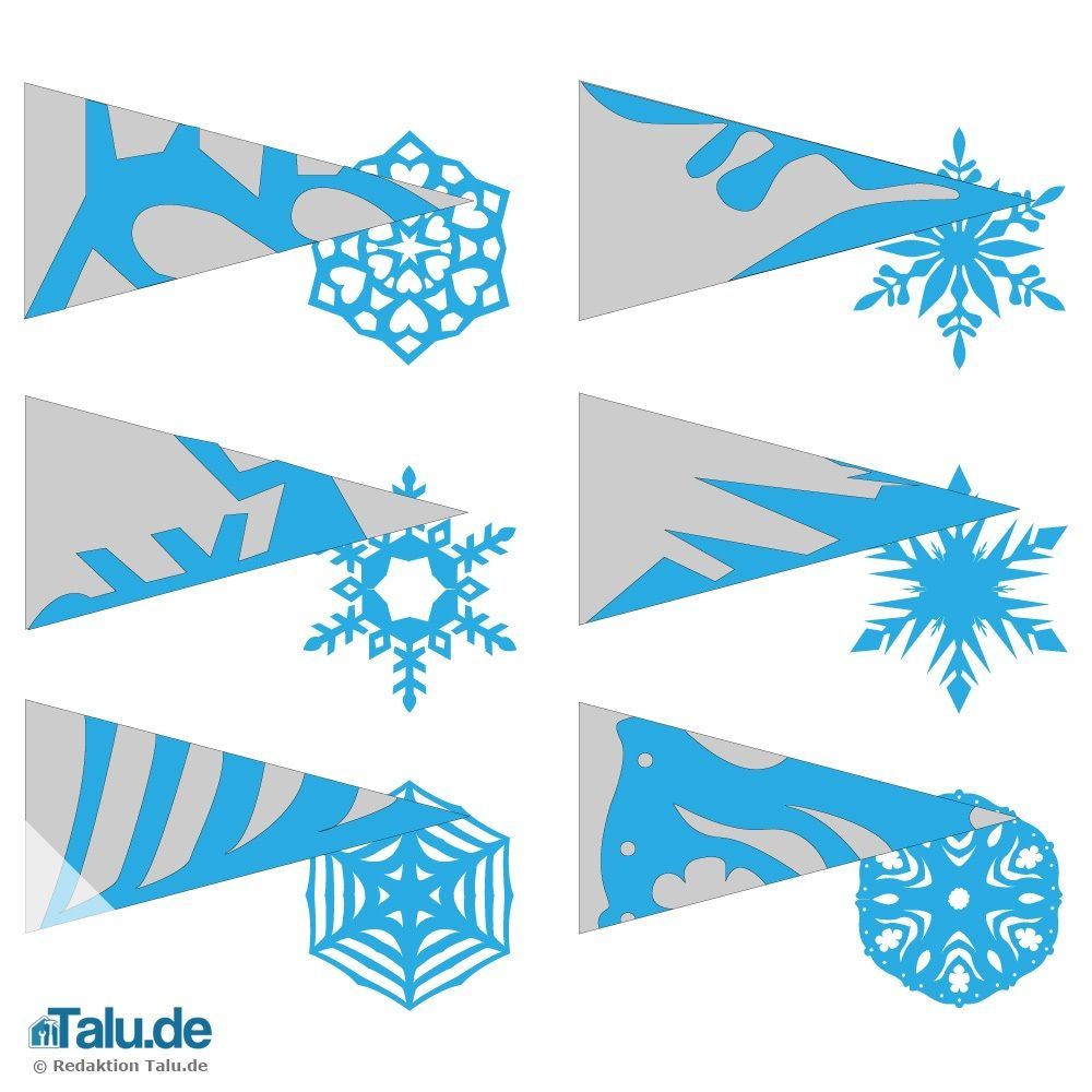 Schneeflocken Aus Papier Basteln - Scherenschnitt-Anleitung bei Schneeflocken Aus Papier Schneiden