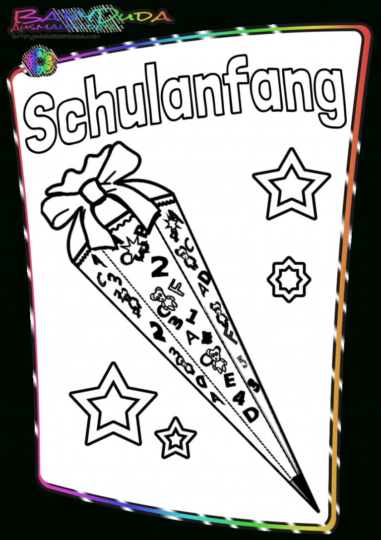 Schulanfang Malvorlagen & Ausmalbild | Babyduda » Lernen mit
