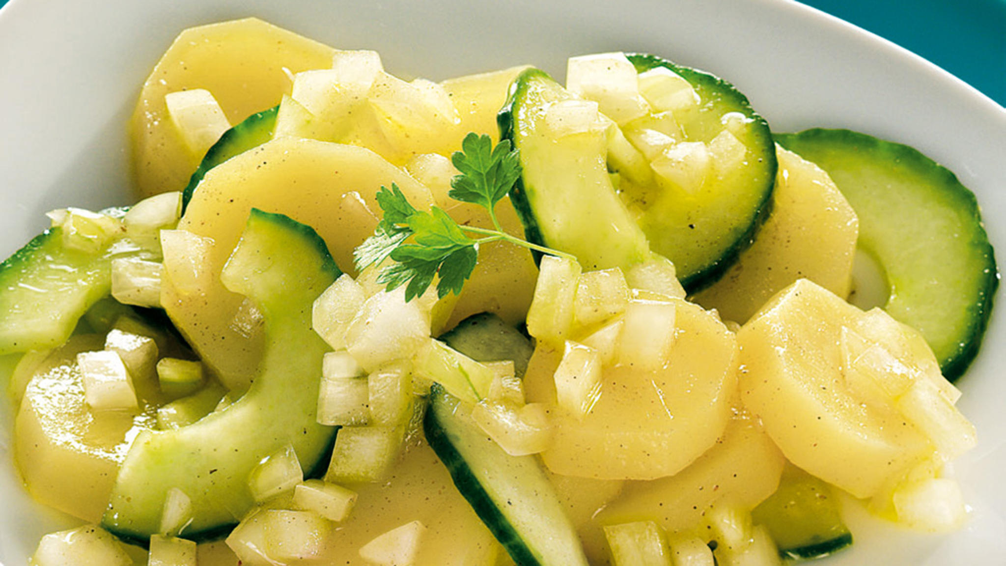 Schwäbischer Kartoffelsalat für Rezept Für Kartoffelsalat Mit Essig Und Öl