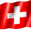 Schweizer Flagge | Blue Whale über Flagge Von Schweiz