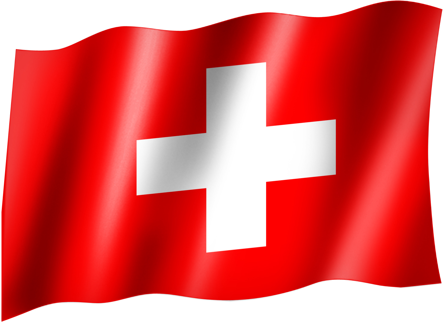Schweizer Flagge | Blue Whale über Flagge Von Schweiz
