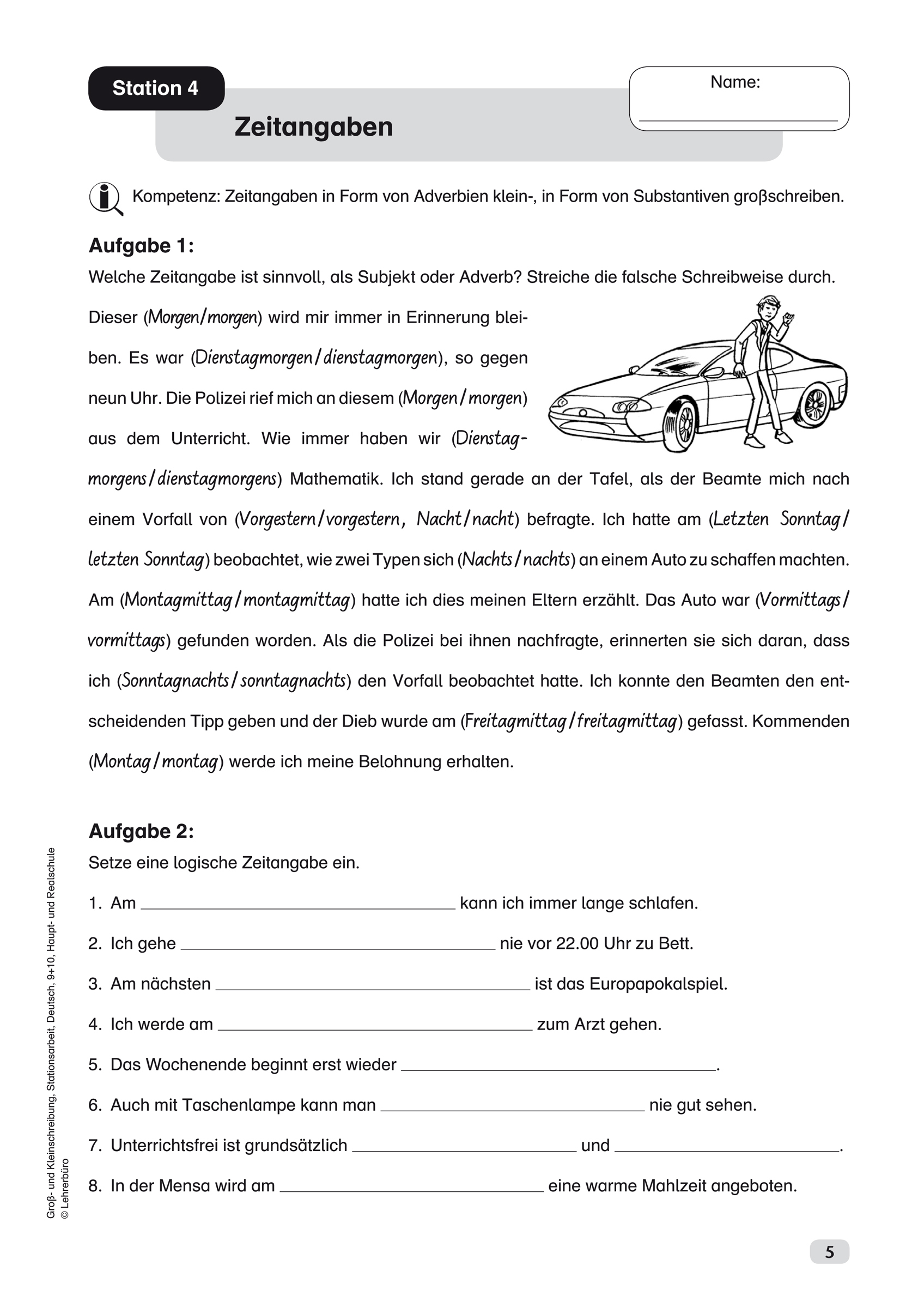 Sekundarstufe I Unterrichtsmaterial Deutsch Rechtschreibung innen Übungstext Groß Und Kleinschreibung 3 Klasse