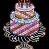 Sequin-Art Paillettenbild Geburtstagstorte über Bilder Geburtstagstorte