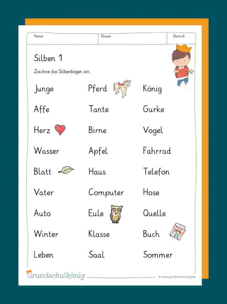Leseübungen 1 Klasse Arbeitsblätter Kostenlos - kinderbilder.download