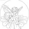 Sitting Flower Fairy (Mit Bildern) | Stickerei, Malvorlagen innen Feen Mandala