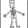 Skelett - Kiddimalseite ganzes Skelett Ausdrucken