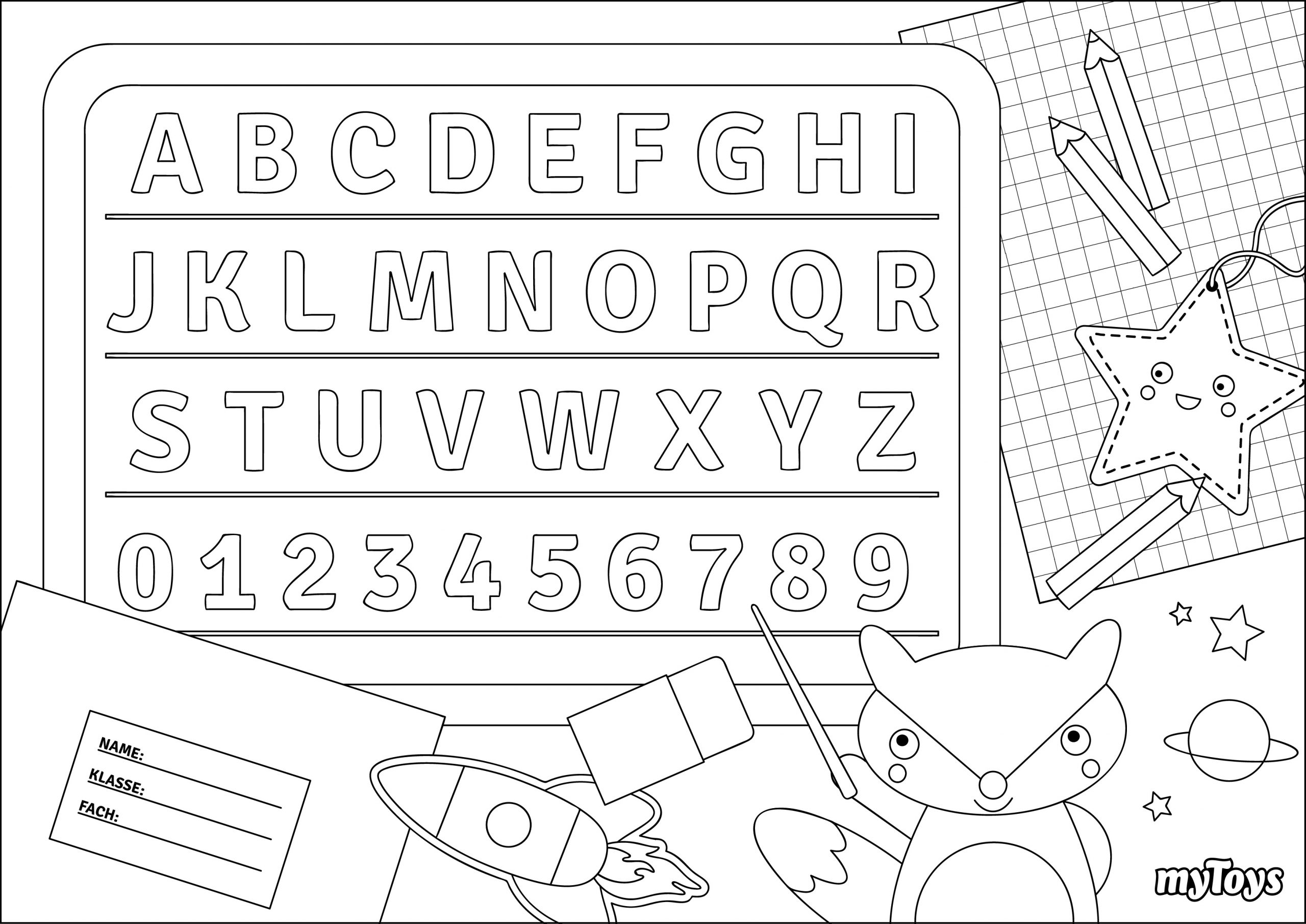 Spielerisch Lernen - Ausmalbilder Buchstaben bei Abc Zum Ausmalen