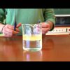 Spürnasenecke - Wasser Öl Tinte bei Experiment Mit Wasser Öl Und Lebensmittelfarbe