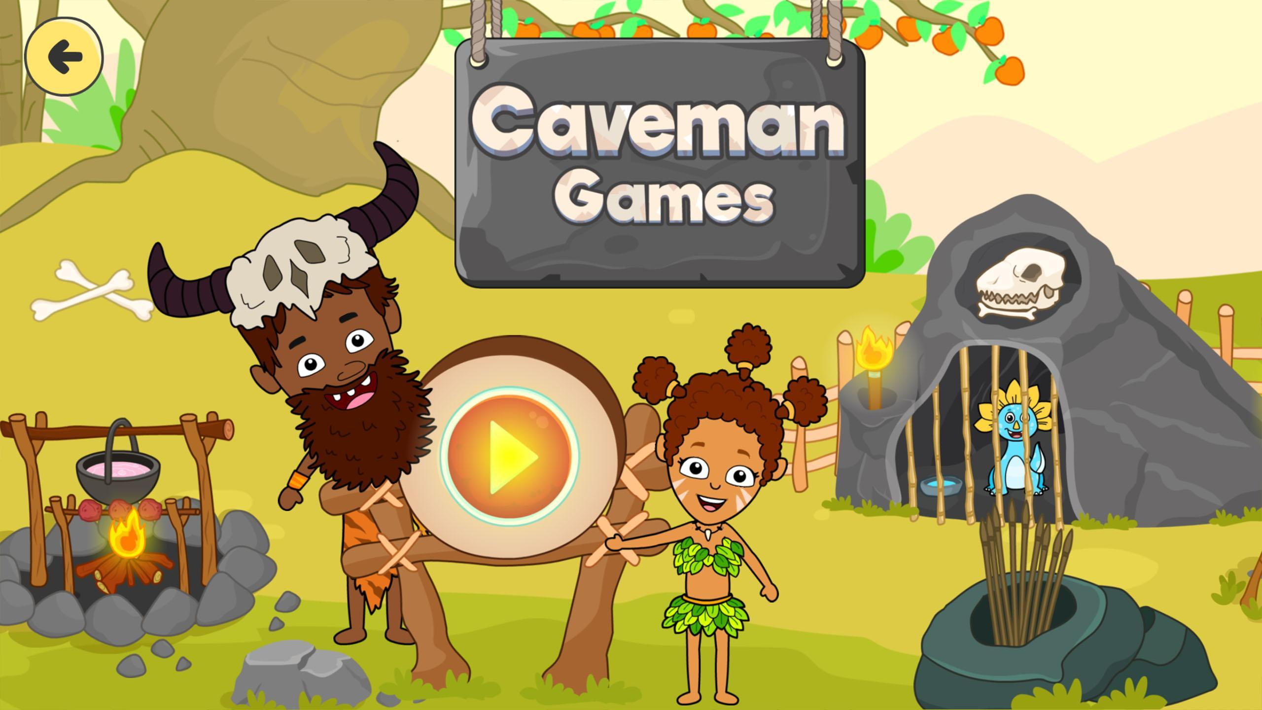Steinzeit-Stadt: Höhlenmensch-Spiele Für Kinder Für Android über Steinzeit Für Kinder
