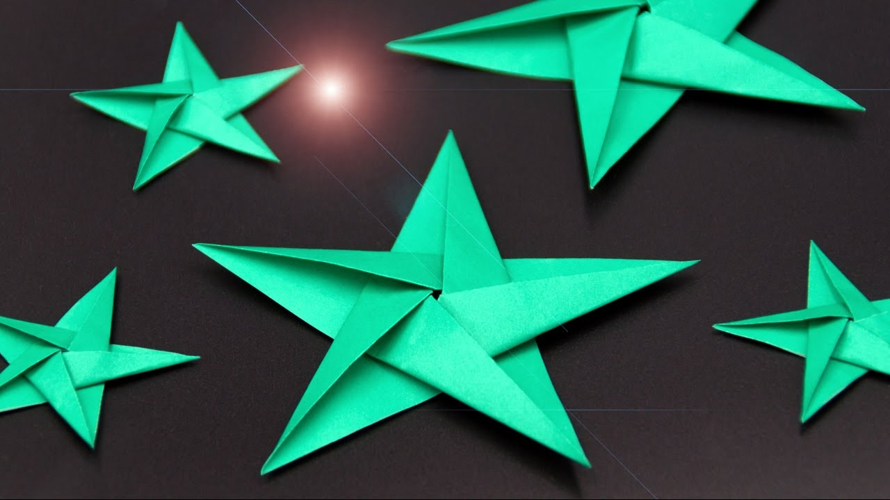 Sterne Basteln Zu Weihnachten: Schöne Origami Sterne Falten - Diy bei Weihnachtsstern Basteln Einfach