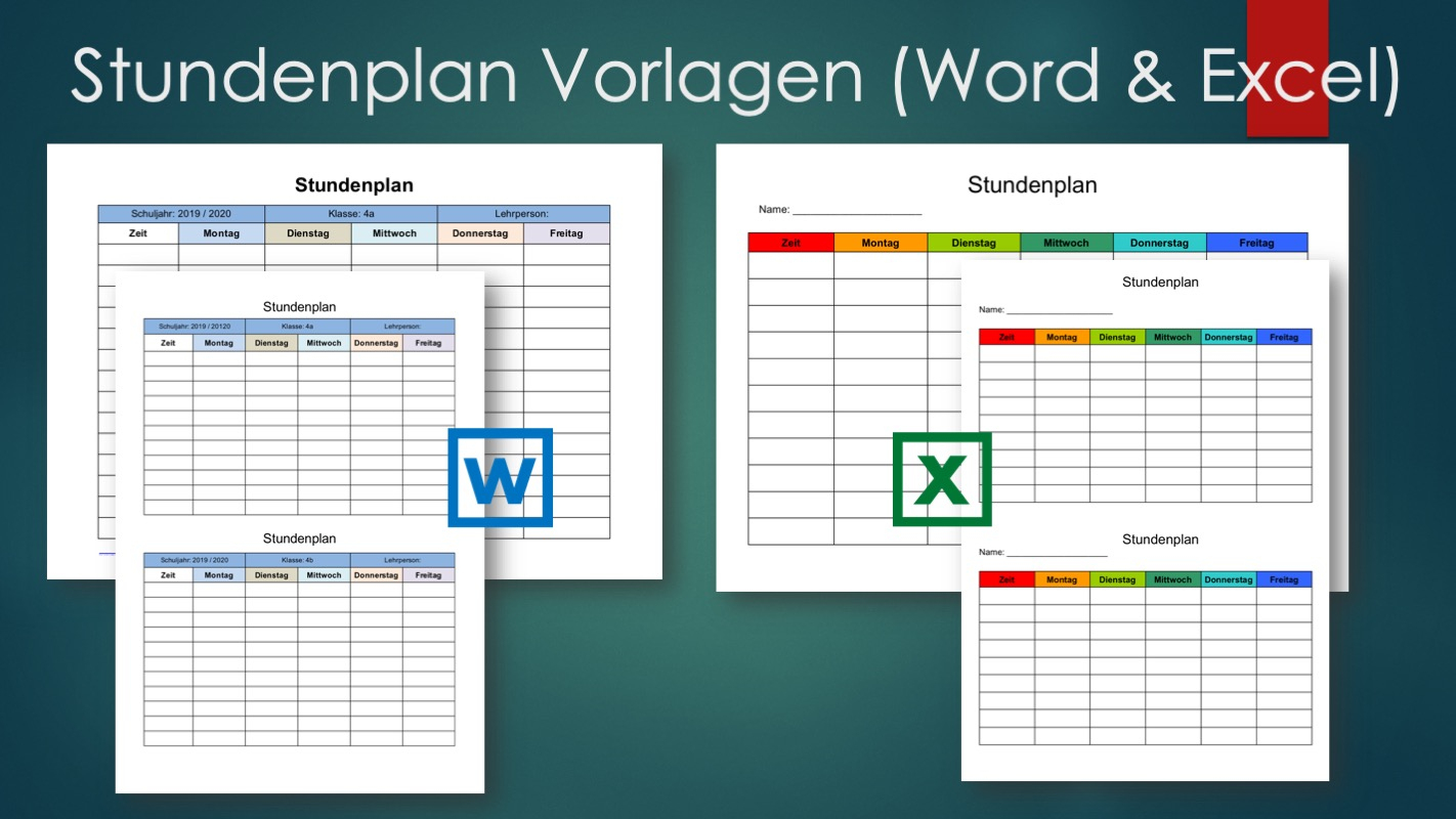 Stundenplan Vorlage (Word Und Excel-Format) | Kostenlos verwandt mit Stundenplan Ausfüllen Und Ausdrucken