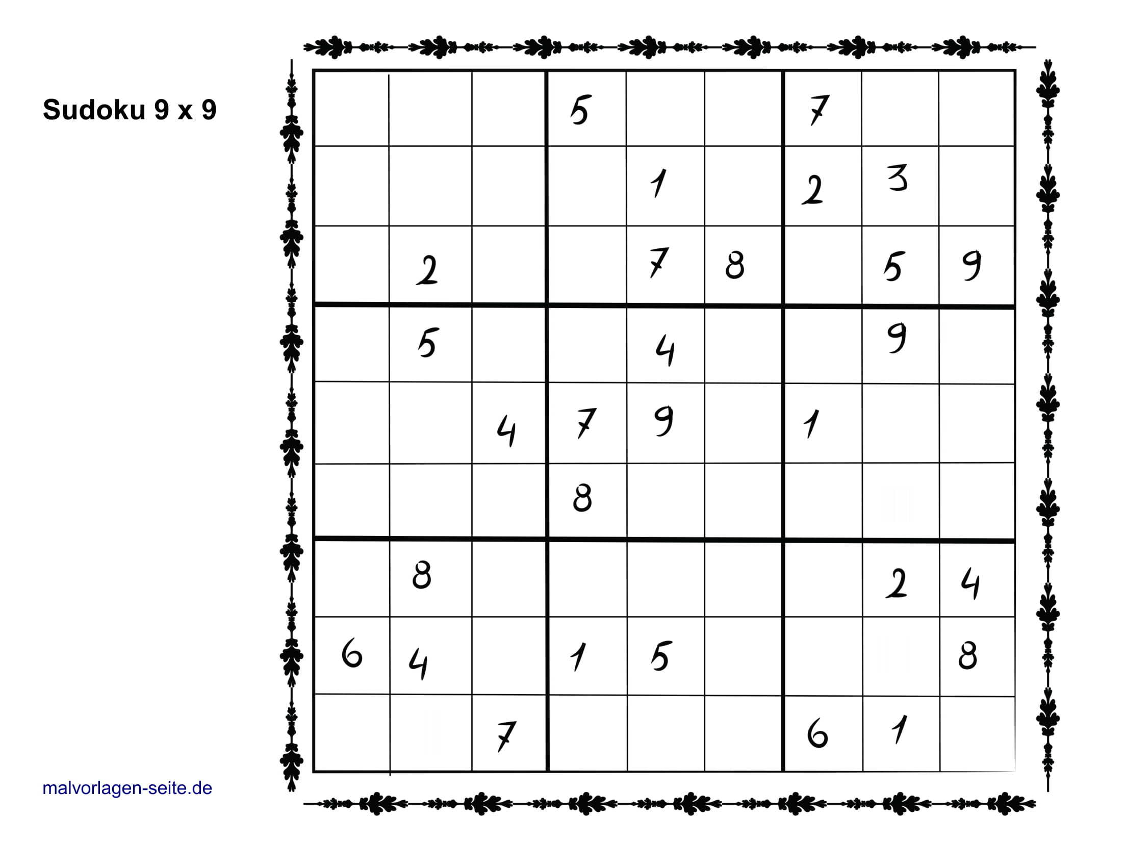 sudoku einfach zum ausdrucken  kinderbilderdownload