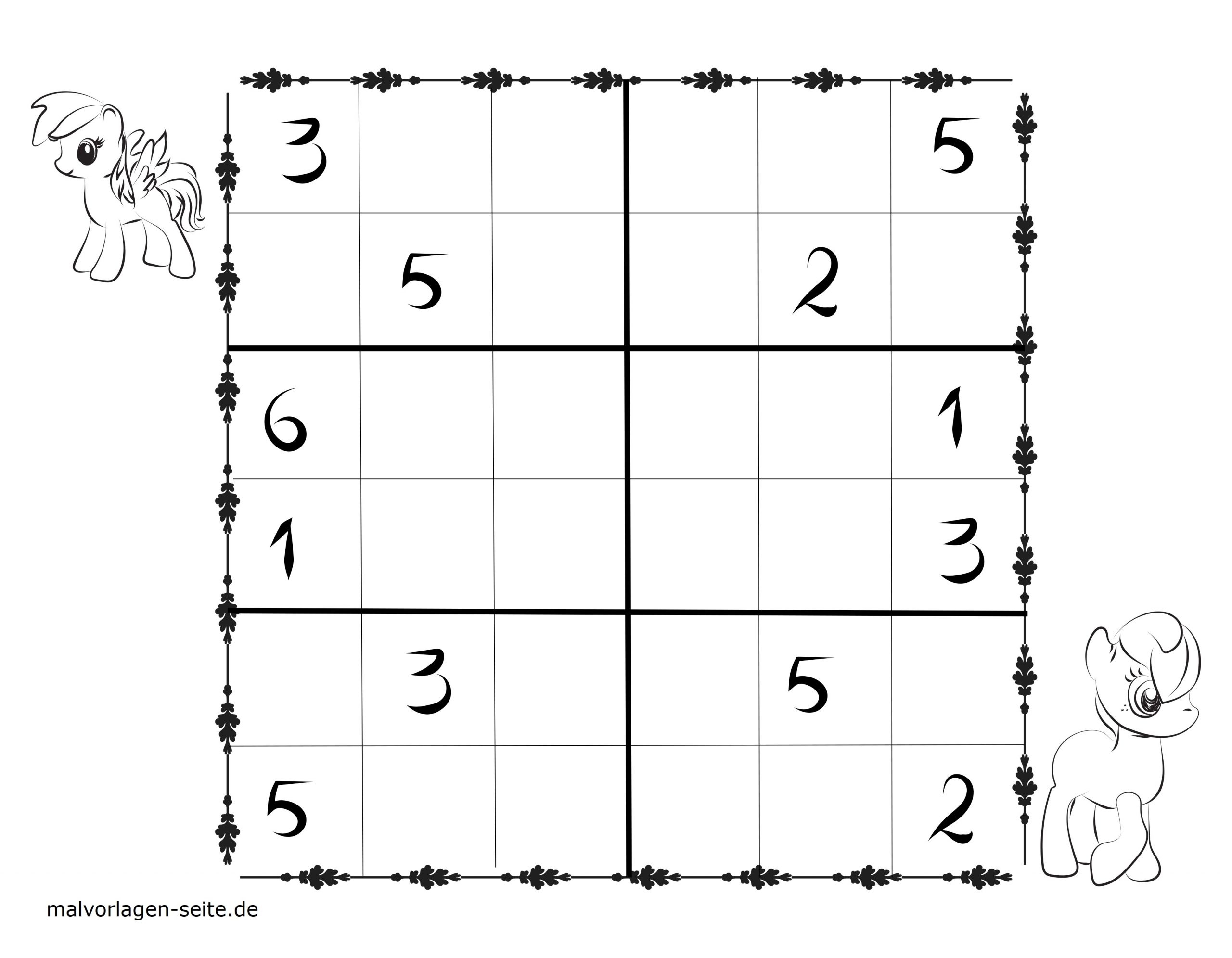 Sudoku Vorlagen Für Kinder 6X6 Kostenlos Herunterladen Und verwandt mit Sudoku Vorlagen