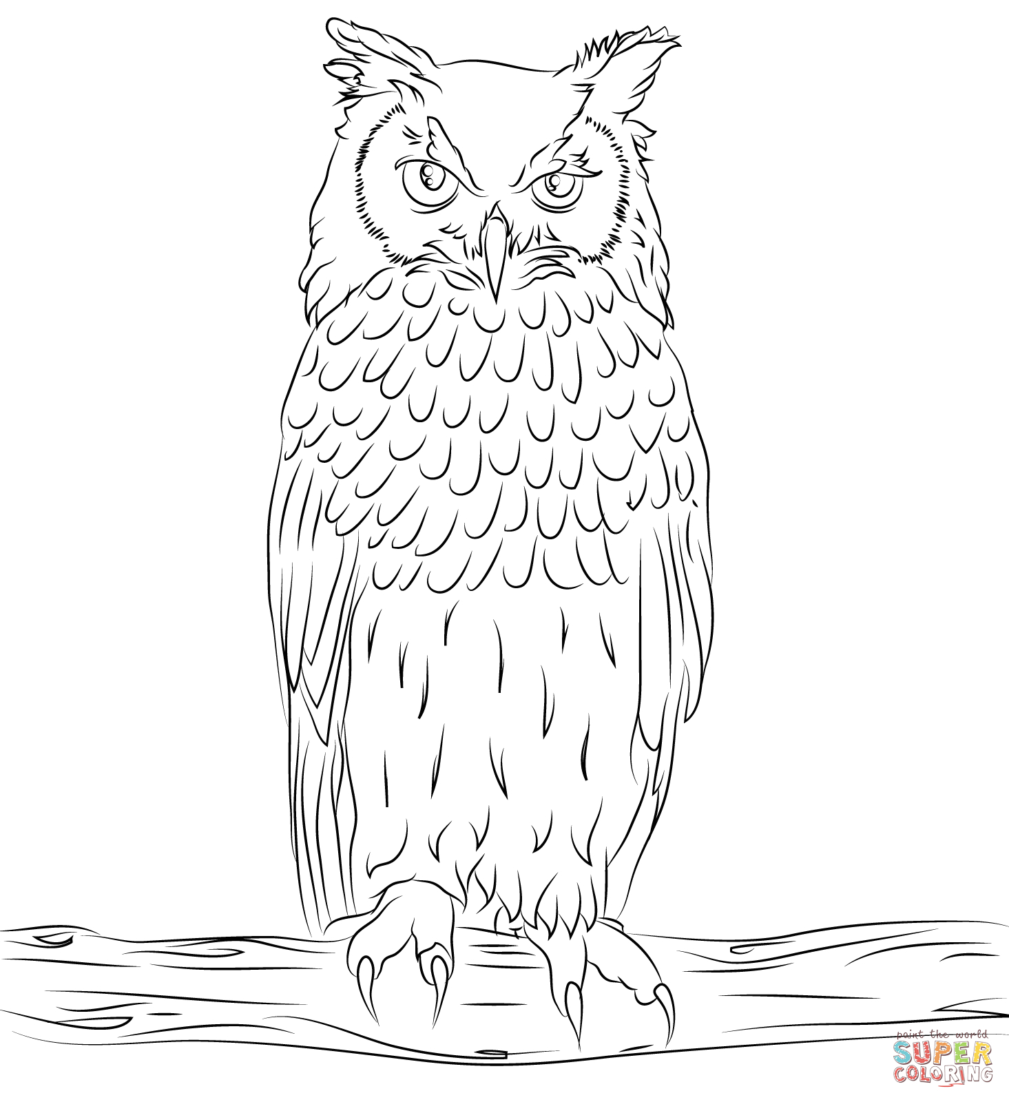 Sumptuous Design Inspiration Free Owl Coloring Pages Owls bestimmt für Ausmalbild Uhu