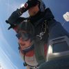 Tandemspringerin München mit Fallschirm Tandemsprung München