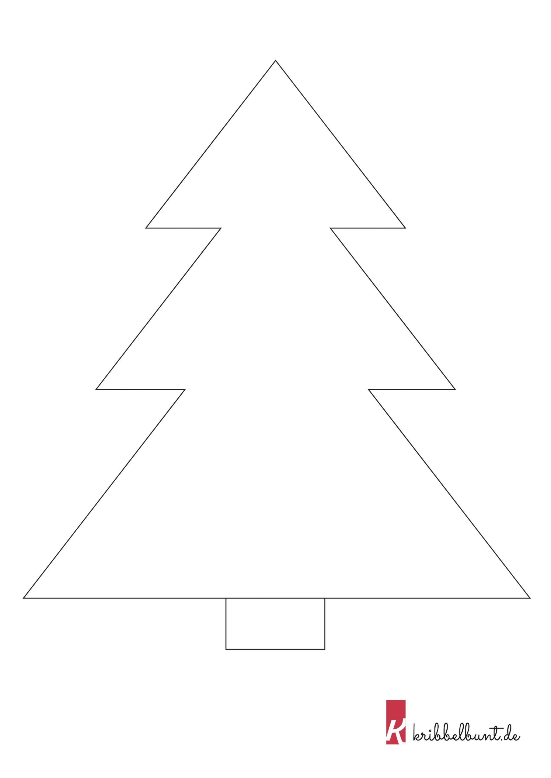 Tannenbaum Vorlage (Mit Bildern) | Tannenbaum Vorlage mit Weihnachtsbäume Zum Ausdrucken