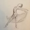 Tänzerin, Mit Bleistift Und Graphit Gezeichnet | Zeichnen bei Gezeichnete Bilder Mit Bleistift