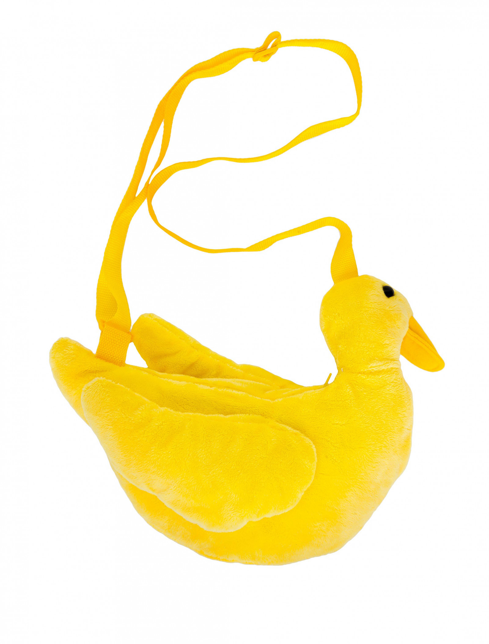 Tasche Ente Gelb Plüsch mit Zeichnung Ente