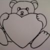 Teddybär Mit Herz Zeichnen. Zeichnen + Basteln Zum Muttertag ganzes Schöne Bilder Zum Nachzeichnen