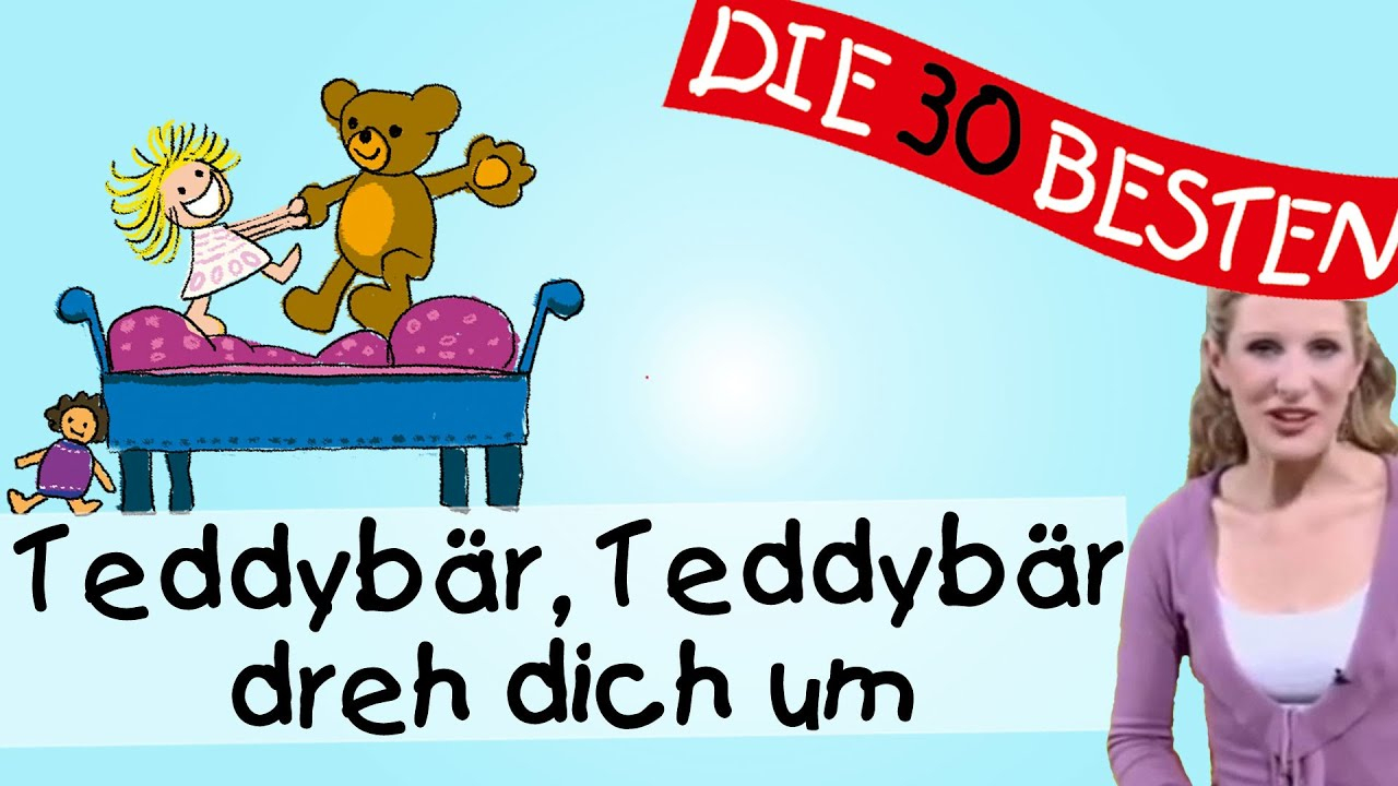 Teddybär, Teddybär Dreh Dich Um - Anleitung Zum Bewegen || Kinderlieder mit Teddybär Teddybär Dreh Dich Um Text
