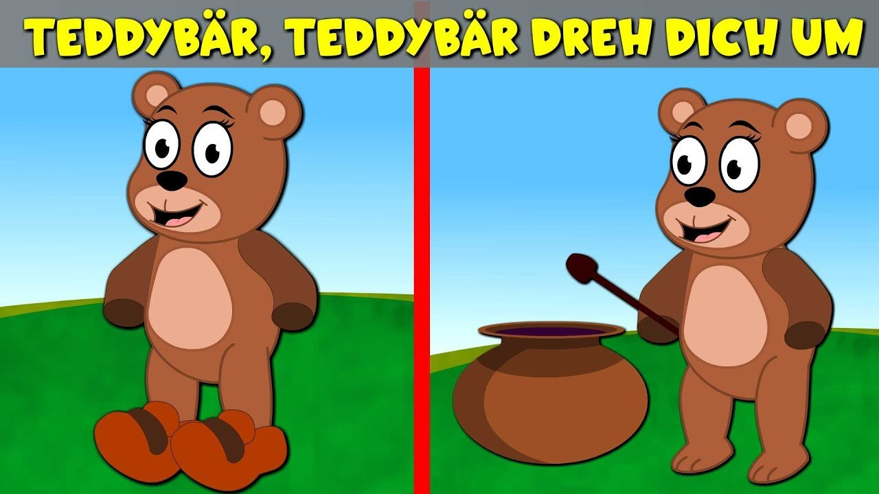 Teddybär Teddybär Dreh Dich Um - Kinderlieder Zum Mitsingen - Sing  Kinderlieder mit Teddybär Teddybär Dreh Dich Um Text