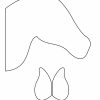 Template-Head-Ears (2550×3300) | Steckenpferd Basteln bei Pferdekopf Vorlage