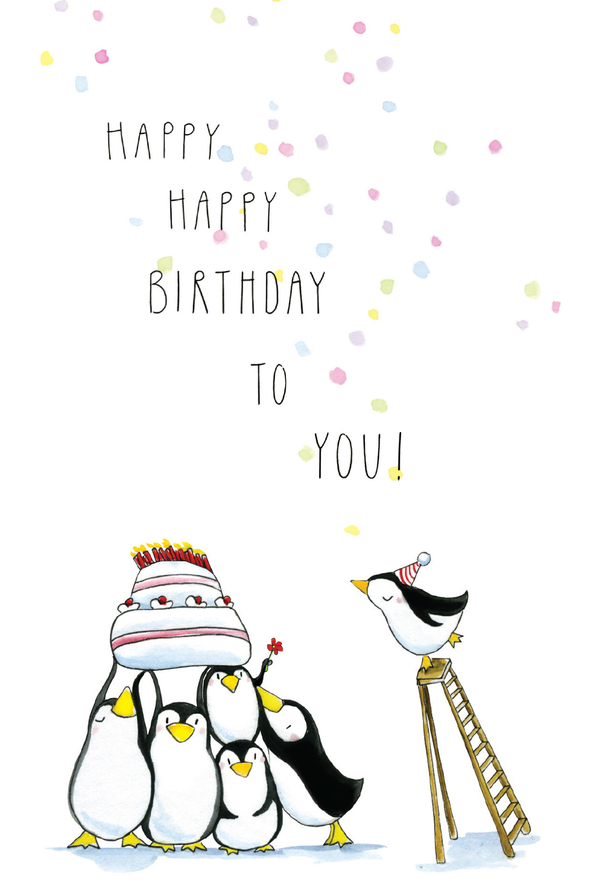 Tg063 | Klappkarte - Happy, Happy Birthday To You - Nobis über Happy Birthday To You Happy Birthday To You
