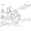 Tischset | Platzset - Piratenschiff - Aus Papier bei Piratenschiff Zum Ausmalen
