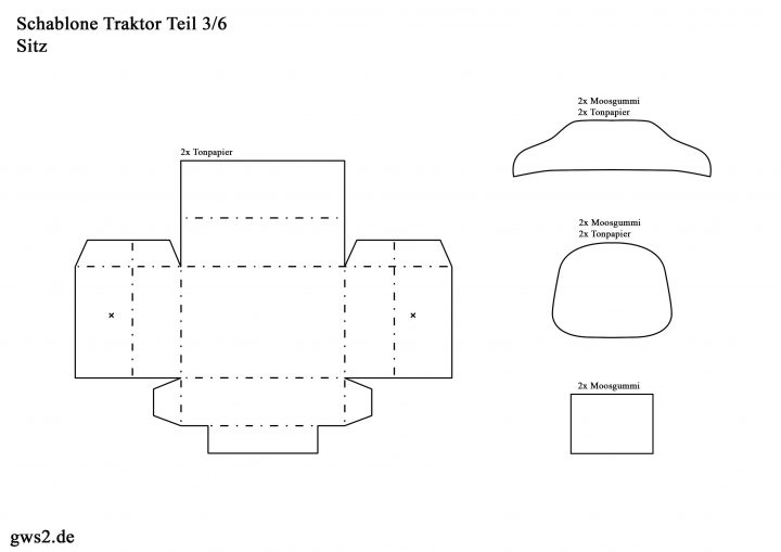 Trecker Bastelvorlage - kinderbilder.download | kinderbilder.download