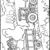 Traktor Mit Anhänger - Kiddimalseite für Bauer Ausmalbild