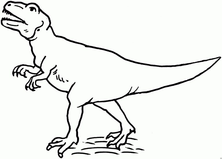 T Rex Ausmalbild - kinderbilder.download | kinderbilder.download