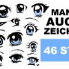 Tutorial | Manga Augen Zeichnen - 46 Stile innen Manga Augen Zeichnen