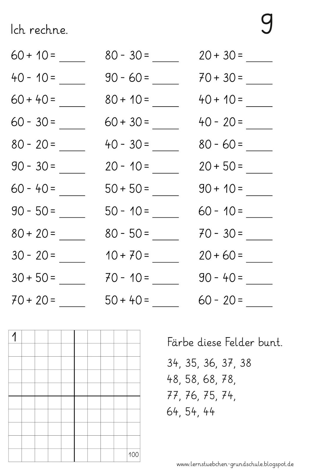 Übungsblätter Für Die Hausaufgaben (Mit Bildern) | Nachhilfe bestimmt für Übungsblätter Mathe