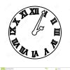 Uhr Mit Römischen Zahlen Vektor Abbildung. Illustration Von mit Uhr Römische Zahlen
