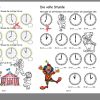 Uhrzeit Lernen Pdf| Arbeitsblätter Uhrzeit Klasse 2 bestimmt für Uhr Lernen Übungen