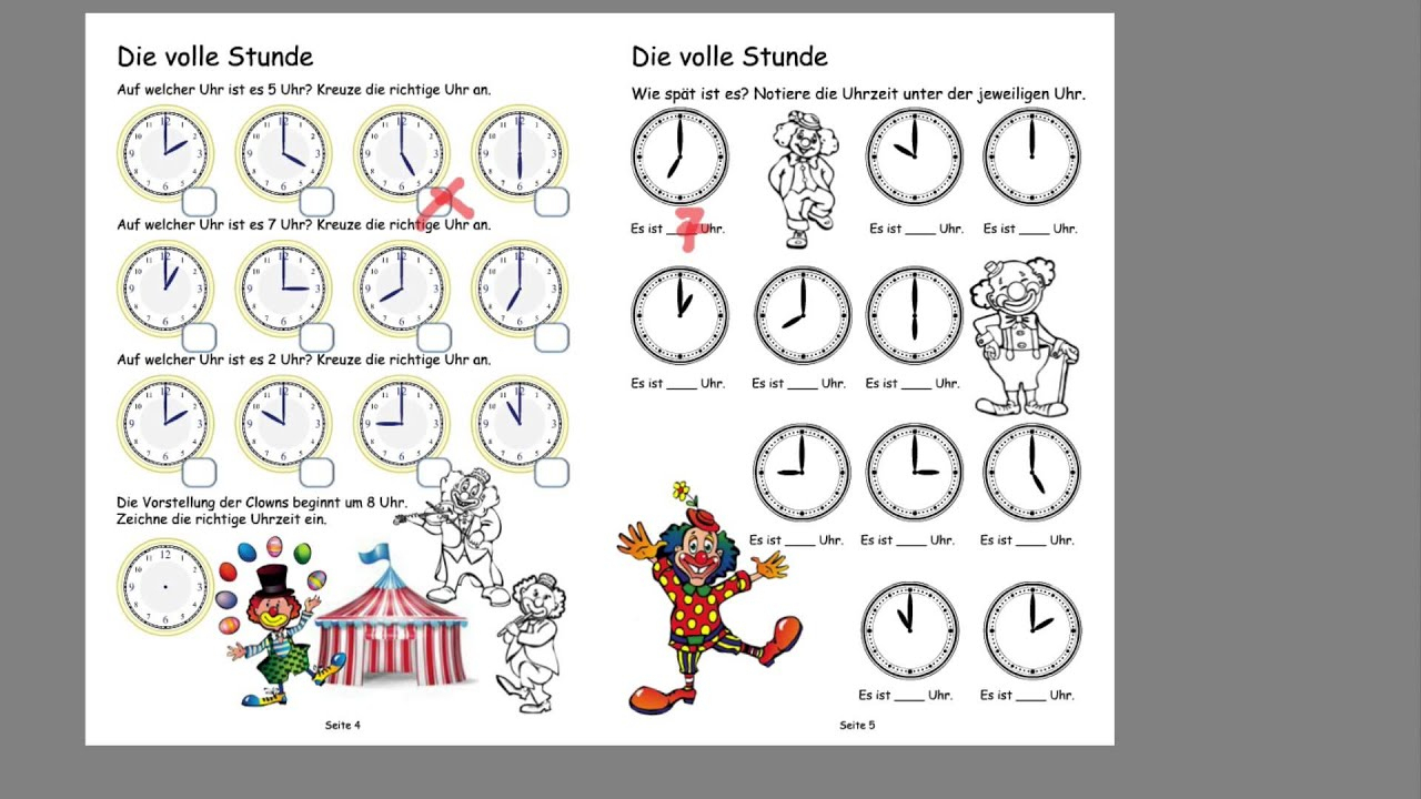 Uhrzeit Lernen Pdf| Arbeitsblätter Uhrzeit Klasse 2 für Uhr Grundschule Arbeitsblätter