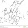 Unbelegte Europa-Karte Stock Abbildung. Illustration Von innen Europakarte Zum Ausmalen