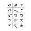 Universalschablonen Set A5 Alphabet Großbuchstaben Und Zahlen für Alphabet Großbuchstaben