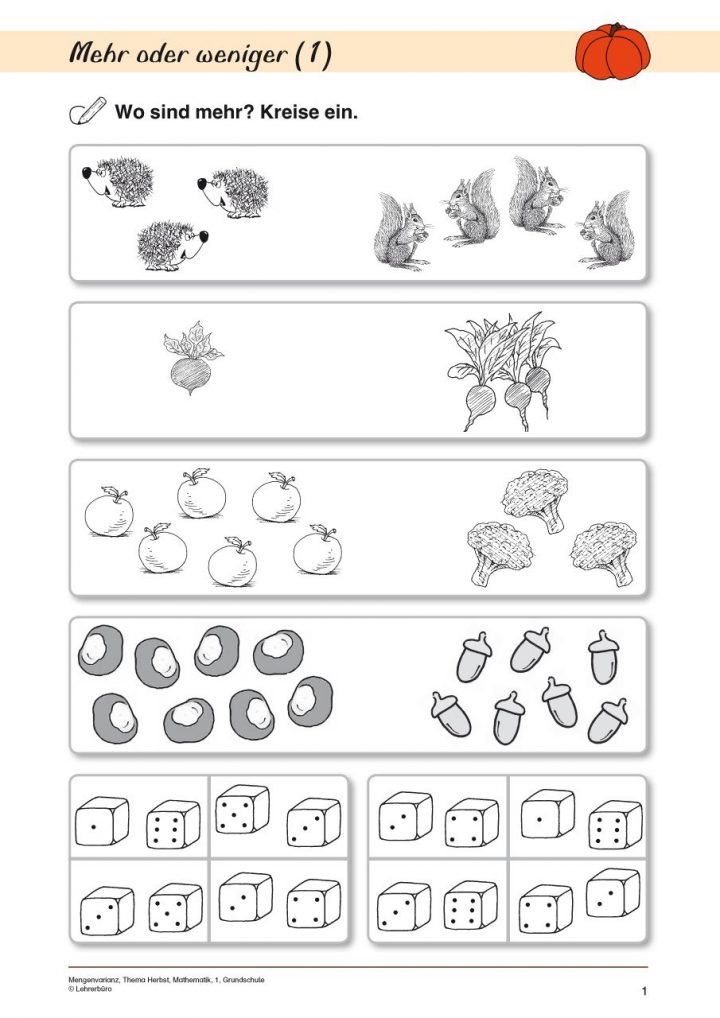Unterrichtsmaterialien &amp; Videoclips · Grundschule ganzes Arbeitsblätter Herbst Grundschule